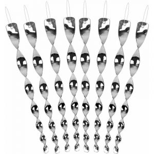Sollbry - Répulsif à oiseaux en spirale, répulsif à oiseaux en spirale réfléchissant, tiges en spirale en plastique, épouvantail moderne pour