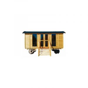 Roulotte épicéa 11m2, en kit, shingle noir, hébergement ou abri de jardin, 4,80m x 2,40m x H 2,40m