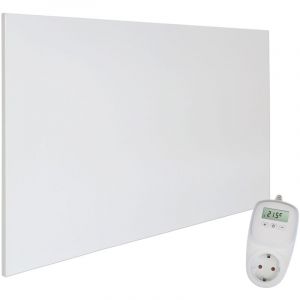 Viesta - Chauffage Infrarouge Mural avec Thermostat [incl. TH10 thermostat] – Radiateur Mural – Chauffage Infrarouge Carbon Crystal – Panneau