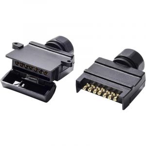 Plat Prise Remorque 7 Broches Male Et Plat Prise Remorque 7 Broches Femelle, 12V Australie &Eacute;tanche Plat Prise Prise Remorque 7 Broches, Prise