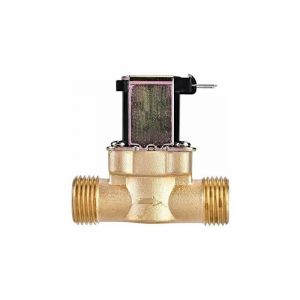 Choyclit - lectrique électrovanne magnétique en laiton 1/2' ac 220V n/c Normalement fermée Robinet de débit pour contrôle de l'eau