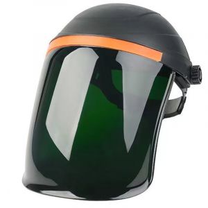 Sjlerst - Casque de soudage résistant à la chaleur et aux chutes, capot de soudage professionnel visible pour couper, polir, souder, dessus noir,