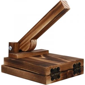 Presse &agrave; tortillas en bois, presse &agrave; raviolis, presse &agrave; p&acirc;te en bois, machine &agrave; tortillas traditionnelle, machine &agrave; tortillas robuste (option