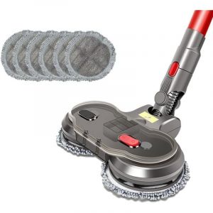 Ikodm - Tête de balai électrique humide et sec compatible avec Dyson V7 V8 V10 V11 Pièces remplaçables avec réservoir d'eau Tête de balai Tampons de