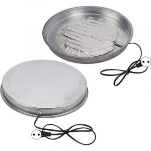 SNQ - Abreuvoir pour volaille Abreuvoir à base chauffante Chauffe-eau pour volaille Poulet Chien Chat Prise ue 220V--