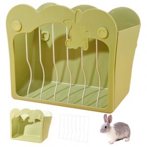 Yozhiqu - Mangeoire à foin lapin , suspendu ratelier foin lapin,sac Distributeur de foin lapin nain, pour Petits Animaux Lapins, Lapins Nains,