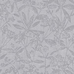 As Creation - Papier peint floral gris &agrave; fleurs Tapisserie &agrave; feuillage style botanique Papier peint v&eacute;g&eacute;tal tendance id&eacute;al pour chambre