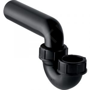 Accessoires - Siphon pour &eacute;viers, avec raccord &agrave; joint am&eacute;ricain, entr&eacute;e / sortie horizontale, d 40 mm, d1 50 mm 152.033.16.1 - Geberit