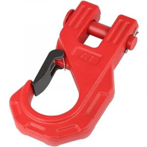 Crochet de Treuil Robuste de 3/8 Pouces, Crochet de Treuil pour, Crochet Coulissant en u pour Remorquage de Treuil pour C&acirc;ble de Treuil &agrave; Corde