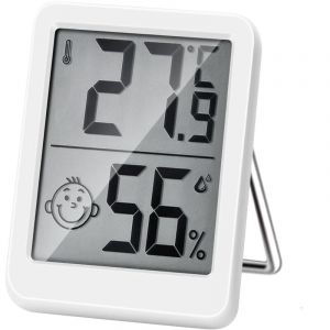 Thermom&egrave;tre num&eacute;rique Haute Pr&eacute;cision Digital Thermometre Hygrometre Interieur Indicateur D&rsquo;Humidit&eacute; Avec Grand &eacute;Cran Et Thermom&egrave;Tre Parfait Pour