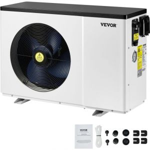 VEVOR Pompe a chaleur pour piscine, capacite de chauffage 1,48-7,11 kW, chauffage electrique de piscine a frequence variable a economie deenergie
