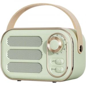 Vert - Retro Speaker 360 Stereo Effect Bluetooth Mini Speaker Vintage Radio Home Decor Sound Box pour Outdoor