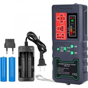 12V 24V Testeur de Relais Automobile avec Affichage &agrave; LED testeur de Relais Automobile &eacute;lectronique Outil de v&eacute;rification de Batterie de Diagnostic