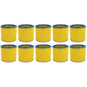 10x filtre &agrave; cartouche compatible avec Rowenta ru 04, ru 01, ru 02, RU03, Bully, ru 05, ru 100, ru 03 aspirateur - Filtre pliss&eacute; - Vhbw