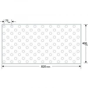 Dalle Podotactile ACCESSDAL Couleur: NOIR - Conditionnement: 82X40