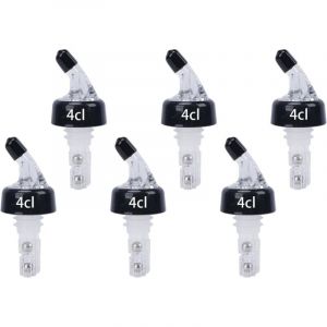 6 pi&egrave;ces Bec Verseur Huile 4cl Bec Verseur de Vin Bouchon Huile d'olive Verseur Bec Verseur Alcool pour Vin Huile Sirop Vinaigre Cocktail Bouteille