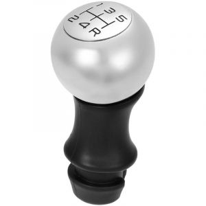 Pommeau De Levier De Vitesse Chrome Adaptateur De Levier De Tete Manuel Transmission A 5 Vitesses Pour Peugeot 307 , Argent