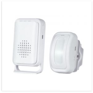 D&eacute;tecteur de mouvement Carillon de porte pour entr&eacute;e de magasin d'affaires, Passage, Alarme Detecteur de Mouvement, Alarme Detecteur Exterieur sans