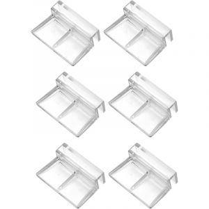 Support d'aquarium Acrylique,Clips pour Couvercle d'aquarium,Clair Support d'aquarium, pour r&eacute;servoir de Poissons d'Aquarium,Clips de Couvercle