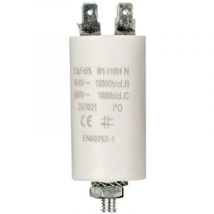 Condensateur de d&eacute;marrage 1,5&micro;F - 450V &agrave; cosses