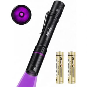 P68 3W Mini Lampe Torche UV LED Puissante 365nm Lumi&egrave;re Noire Tr&egrave;s Petit pour Peinture, Min&eacute;ral, Fluoresceine, D&eacute;tecteur D'urine, D&eacute;tection d'argent