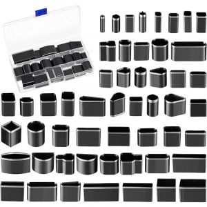 52 PCS Outils de Coupe Cuir Kit Trou Creux Punch en M&eacute;tal Emportes Pi&egrave;ces D&eacute;coupe Cuir Poin&ccedil;on &agrave; Main D&eacute;coupeur Bricolage pour Maroquinerie Artisanat