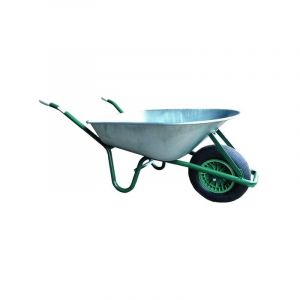 Brouette PREMIUM 90 litres cuve galvanisée - roue gonflable