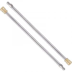 Lot de 2 rallonges de lance pour nettoyeur haute pression Ulisem, lance de rechange de 43 cm avec raccord rapide de 6,35 mm pour nettoyeur haute