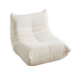 Canap&eacute; Togo en chenille, fauteuil de sol, fauteuil d'appoint sans accoudoirs, pouf, fauteuil de chemin&eacute;e style Togo avec mousse &agrave; m&eacute;moire de forme,