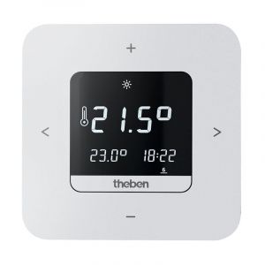 Theben - Thermostat d'ambiance numérique bluetooth. alimentation 230V. Contact 10 a. (8120200)