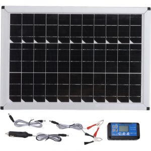 Decdeal - Kit de panneau solaire portable,100W 18V 100 watts 18 volts monocristallins,pour automobiles navires avions extérieur agriculture plantant