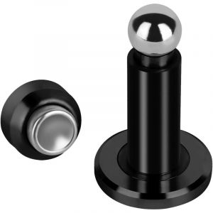 BEBUSINGOTO But&eacute;e de porte magn&eacute;tique 1PCS &agrave; hauteur r&eacute;glable, but&eacute;e de porte magn&eacute;tique robuste, support de porte en acier inoxydable, mural et au