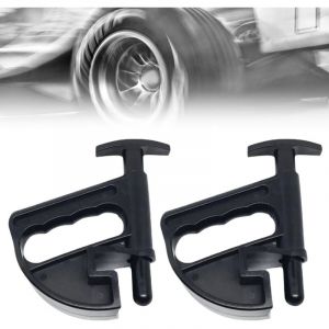 CCYKXA Démonte-pneu, pince de jante, pince démonte-pneu en 2 parties, pince démonte-pneu pour réparation de pneus de voiture, montage de pneus (noir)