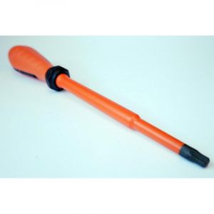 Derancourt - Tournevis Torx T30 5.5x150mm isolé 1000V orange / noir lame decolletée chromé manche bi-matière vis creux