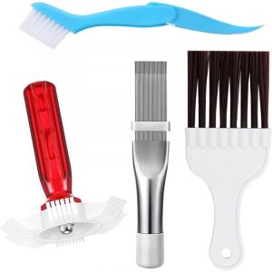 4 Pièces Peignes à Ailettes de Climatisation, Brosse de Nettoyage de Climatiseur, Peigne Climatiseur Nettoyant Climatisation Maison, pour ac,