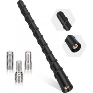 Antenne Voiture Courte Universel FM Dab Antenne Voiture 18 cm Antenne Autoradio Antenne Toit pour Une R&eacute;ception AM/FM Optimale avec Super