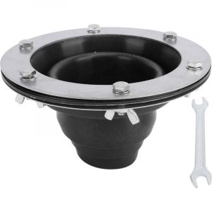 Jeffergarden Kit de sortie de po&ecirc;le de tente, manchon de tuyau en silicone haute temp&eacute;rature, solin de conduit de toit, compatible avec les sections