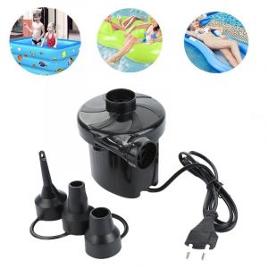 Pompe &Eacute;lectrique, Pompe &agrave; Air &Eacute;lectrique, Gonflage et D&eacute;gonflage Pompe &Eacute;lectrique avec 3 Buses pour Matelas Gonflable, Camping, Coussin Gonflable,
