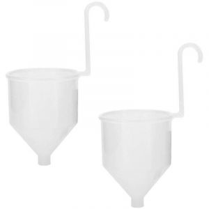 ZVD - Grand viscosim&egrave;tre, entonnoir universel pour pistolet pulv&eacute;risateur, accessoires pour pistolet pulv&eacute;risateur portable, blanc