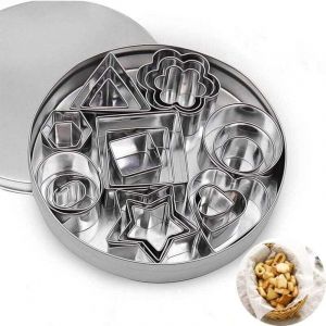 Emporte Piece Patisserie,Mini Emporte Piece,Emporte-pi&egrave;ces en Acier Inoxydable pour Gateau Fondant Biscuit Cookie Patisserie Emporte-pi&egrave;ces Rond
