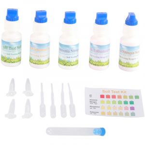 Ej.life - Test de Sol Solution Liquide ph Azote Phosphore Potassium Mesure Kit de Test de Sol pour l'agriculture Jardinage Surveillance du Sol des