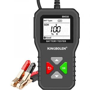 Alovez - Testeur de Batterie auto 6V 12V 24V,BM550 100-2000 cca 2-200Ah Testeur d'alternateur automobile Analyseur de batterie numérique pour
