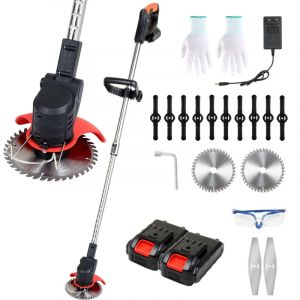 Einfeben Coupe-bordures D&eacute;broussailleuse 18krpm Avec chargeur avec 2x 21V 1.5.0Ah & chargeur batterie