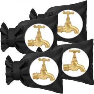 Couvercle Antigel pour Robinet, 4pcs Housse de Robinet pour L'ext&eacute;rieur, Housse de Robinet de Jardin Imperm&eacute;able, pour la Protection Contre Le Gel en