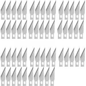 50 pcs Lame Scalpel de Rechange, Lame de Antirouille, pour Cutter de Pr&eacute;cision, Scalpel Chirurgical, Scalpel Modelisme, 11