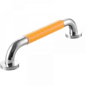 Barre d'appui de douche 1 pi&egrave;ce (30 cm orange) barre d'appui murale en acier inoxydable, poign&eacute;e de bain de s&eacute;curit&eacute; pour toilettes, salle de bain,