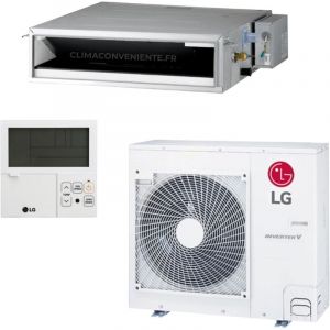 Climatiseur Gainable R&eacute;versible LG Compact A++ 9000 BTU / 2.5 kW Inverter (CL09F.N50 + UUA1.UL0)