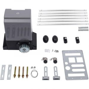 Gojoy - Kit d'ouverture de portail coulissant 750 w avec 2 télécommandes 2000 kg + rail de 6 m, entraînement électrique pour portail coulissant