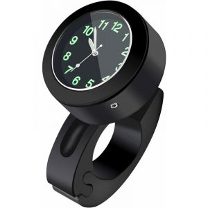 Horloge De Montage sur Guidon &eacute;tanche Montre Guidon De V&eacute;lo De Moto Universelle 7/8in -1in Glow Watch Montre De Moto Universelle Guidon De Moto