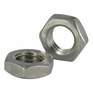 Vis Express - Ecrou hexagonal bas hm/contre Ecrou Pas à gauche M8 Pas fin Pas de 100 Inox A4-unitaire